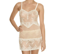 Wacoal Embrace Lace Lurex Chemise Slip Nightie Ivory Small Wacoal Embrace Lace Lurex Chemise Slip Nightie Ivory Small