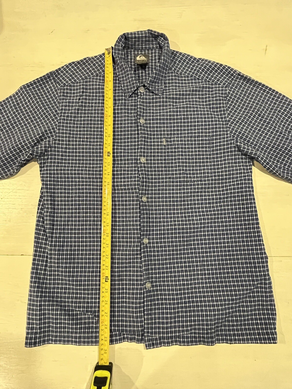 Quicksilver Button Down Men's Size Large Plaid Bl… - image 5