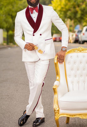 Men Party Wedding Custom Made Off White 