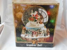 Grandeur Noel Wind Up Musical Water Globe~Santa Clause to Town~ Parts/Repair