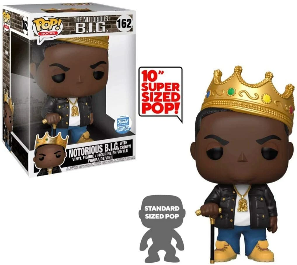 Funko Pop NOTORIOUS BIG WITH CROWN 10 INCH FunkoShop Exclusive