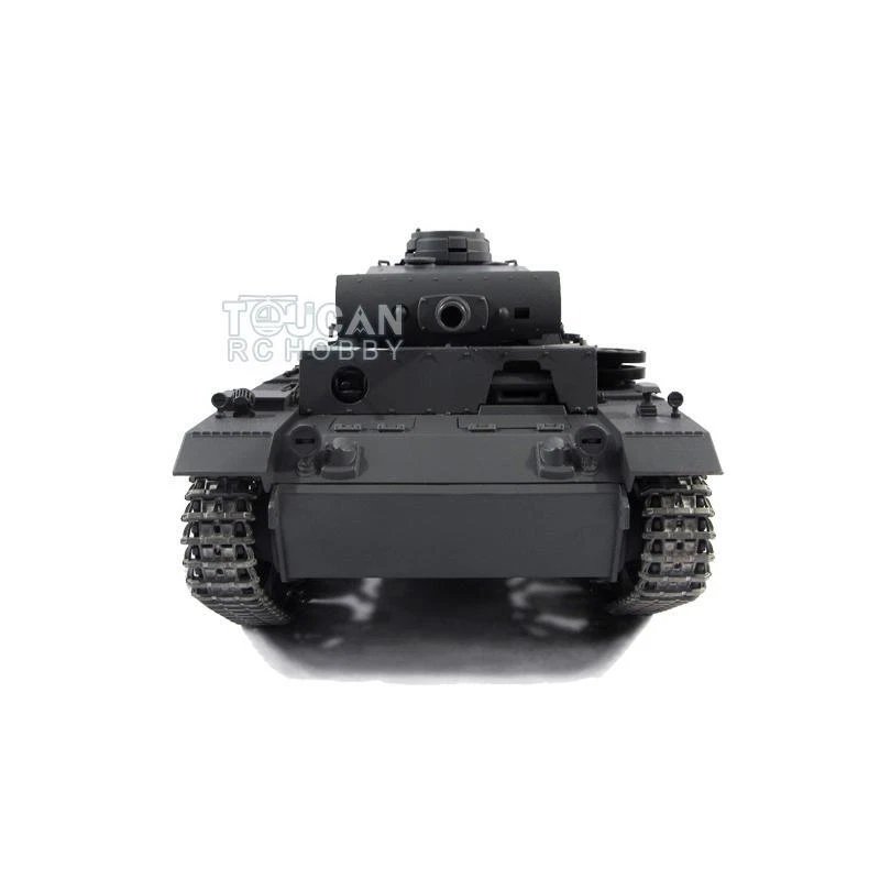 1/16 Mato Almost Full Metal Panzer III RC RTR Tank BB Shooting Pellet Gray Model - Image 4 of 4