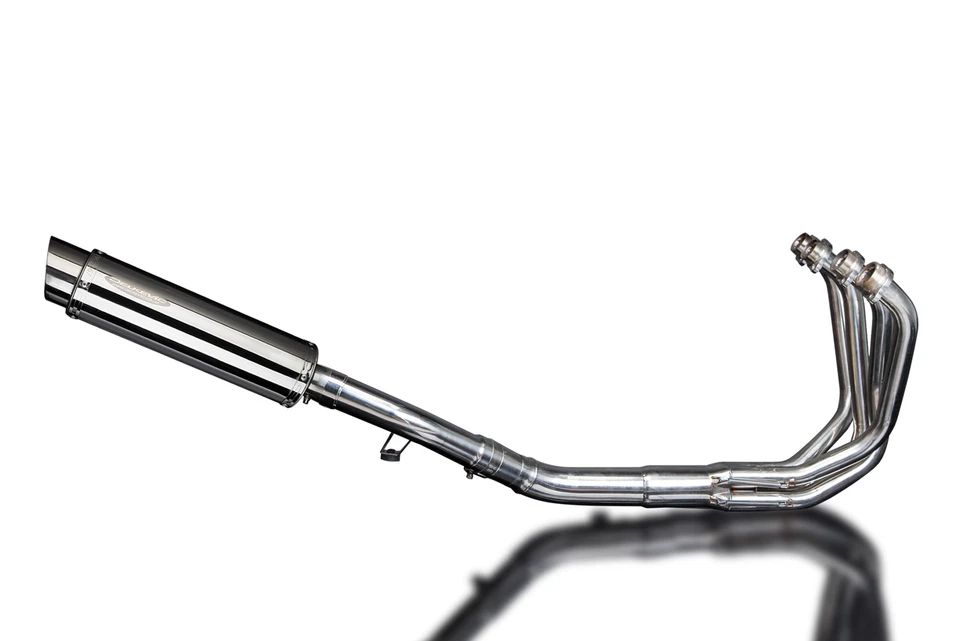 Silenciador redondo de acero inoxidable Suzuki GSX650 Katana 650 07-16 escape completo 4-1 14" Foto 2 de 4