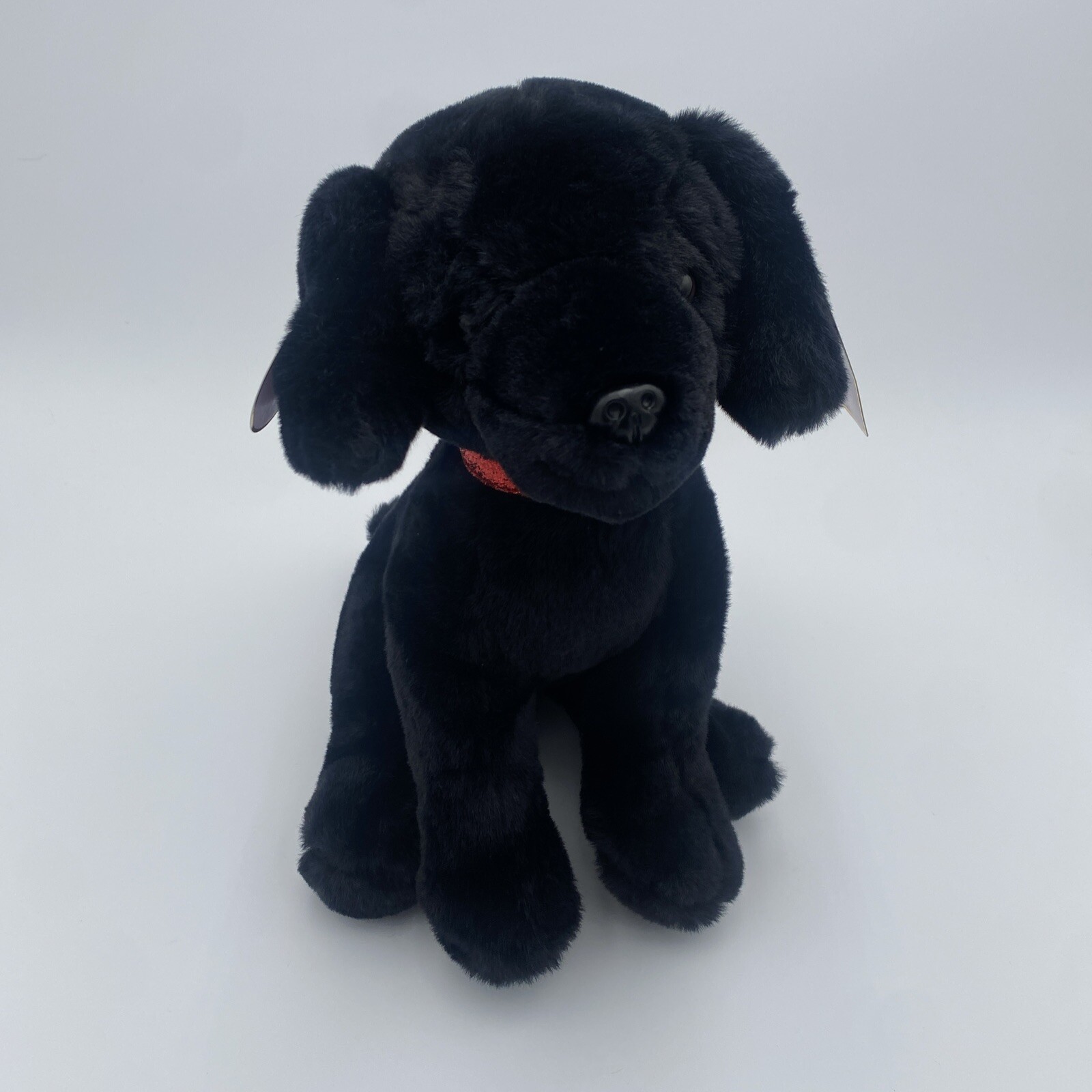 Fao Schwarz Black Labrador Retriever Plush Dog Lab Stuffed Animal
