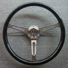 380 Mm Volkswagen Beetle Vintage Solid Wood Steering Wheel Electroplated Glossy 380 Mm Volkswagen Beetle Vintage Solid Wood Steering Wheel Electroplated Glossy