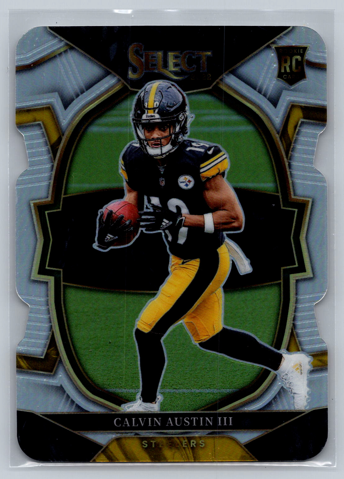 2022 Panini Select - Concourse Calvin Austin III #65 Silver Prizm Die-Cut (RC)