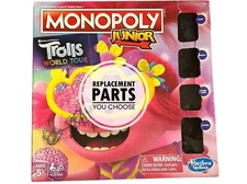 Monopoly Junior Trolls World Tour REPLACEMENT PARTS PIECES YOU CHOOSE
