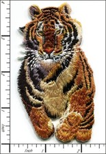 14 Pcs Embroidered Iron on patches Tiger Wild Animal 10cm x 5.8cm AP053bB