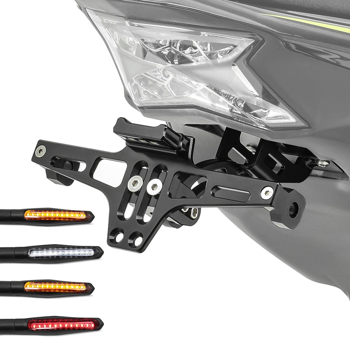 License plate holder turn signals for Kawasaki Ninja H2 Carbon