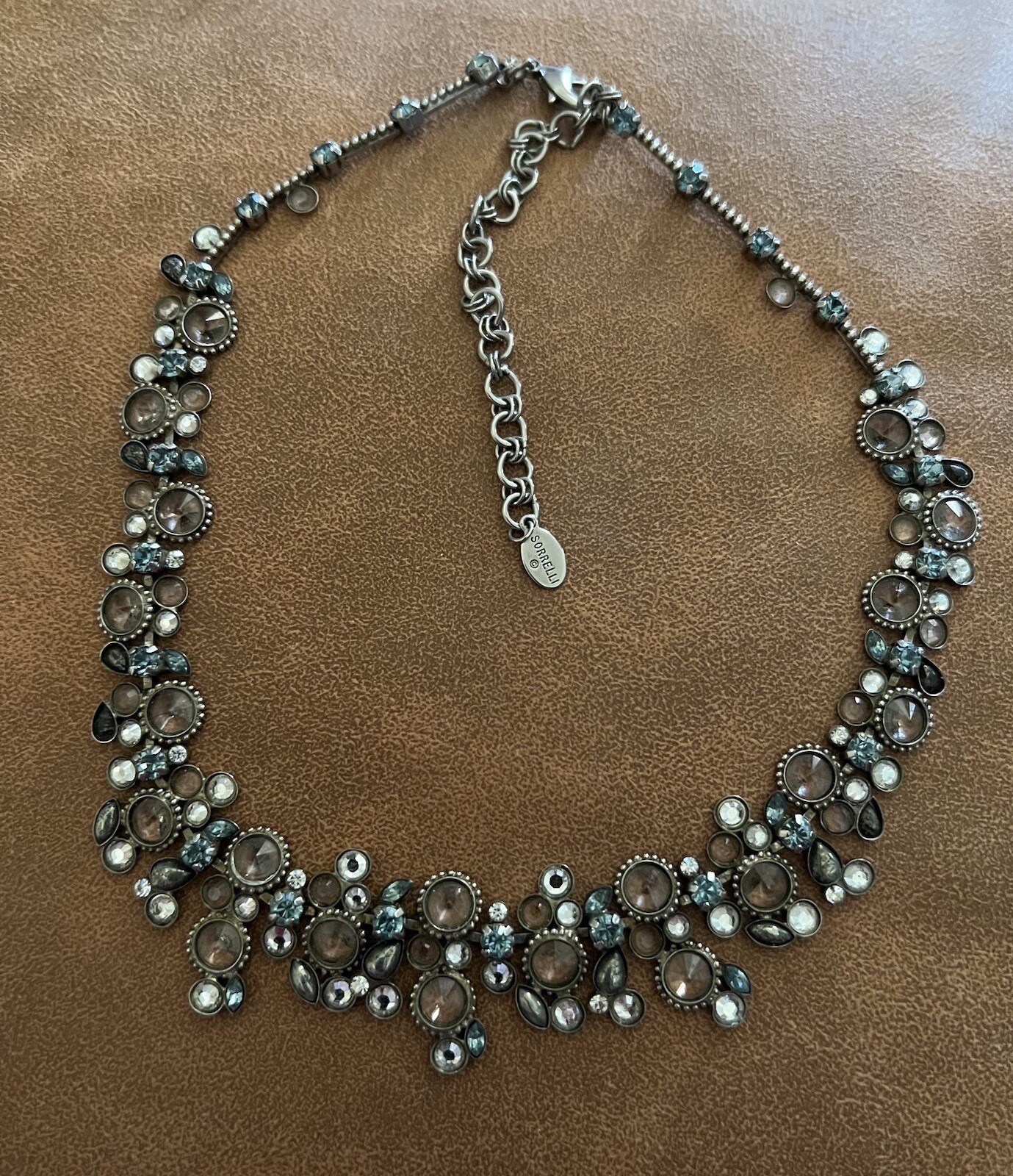 Sorrelli Multicolor Gemstone Silver Necklace And … - image 2