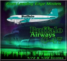 1/72 C47 /DC3 Buffalo Airways model decal set...