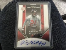 2006 ULTIMATE ROOKIE SIGNATURES JIMMY WILLIAMS ATLANTA FALCONS AUT0  030/ 275