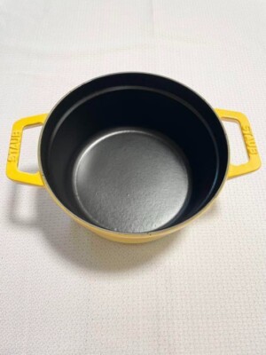 Staub La Cocotte Round Two Handed Enameled Pot Size 20 cm Japan