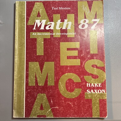 Saxon 87 (1st Edition) 8/7 TEST MASTERS (cover Wear)