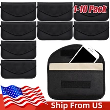 Lot Faraday Bag Cell Phone Wallet Blocker RFID Signal Blocking Shielding Pouch