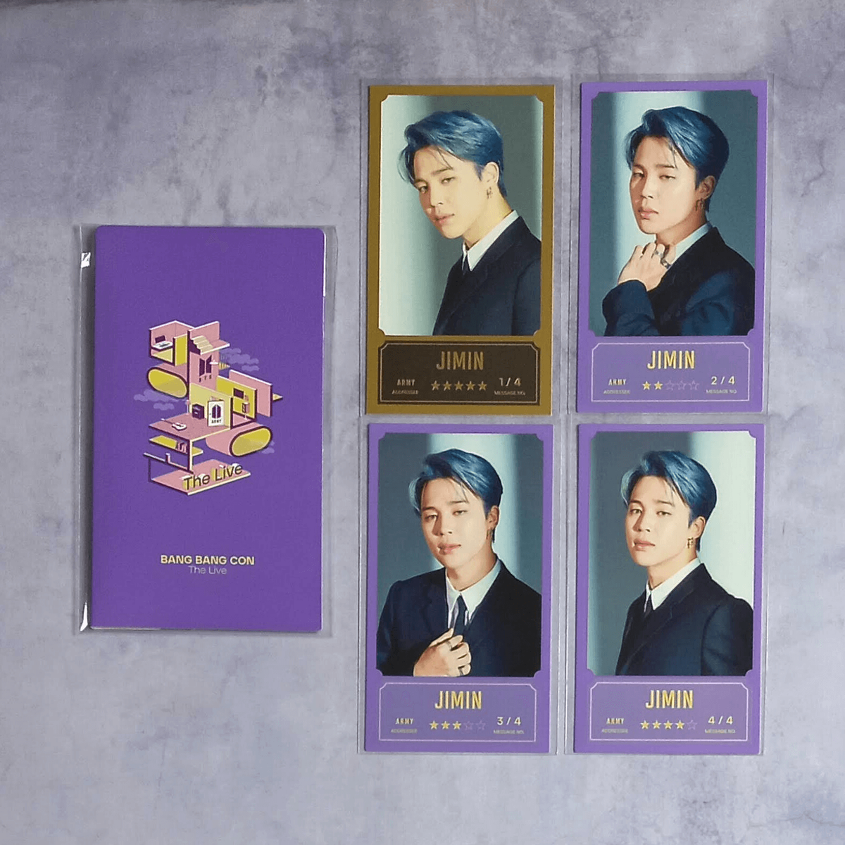 BTS 2020 Bang Bang Con The Live Official Message Photo Card