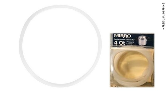 Mirro Rubber Pressure Cooker Gasket 4 qt. White 92504 for sale online