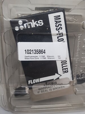 MKS Instruments Mass Flow Controller 100 SCCM N2 1179BX12CR14VS364.  NEW