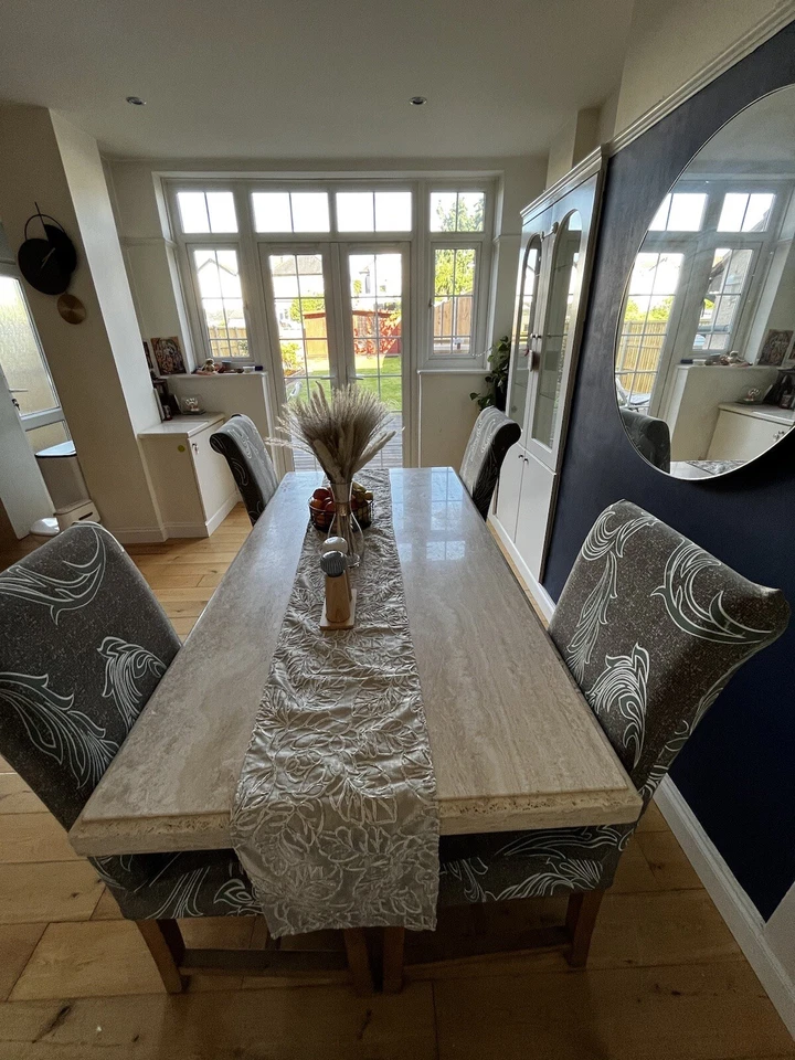 Italian Marble Dining Table - Image 2 of 3