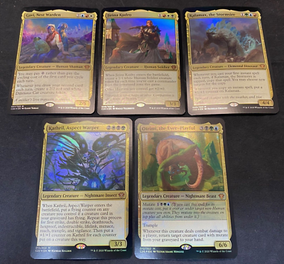 Commander 2020 - MTG Magic the Gathering - Set of 5 OVERSIZED Cards | eBay
