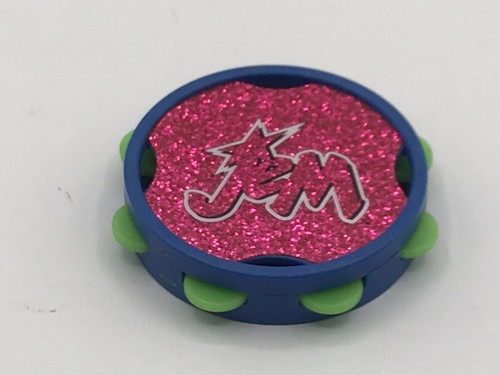 VTG RARE1986 Jem And The Holograms Rhythm and Flash Tambourine Pink Blue Green