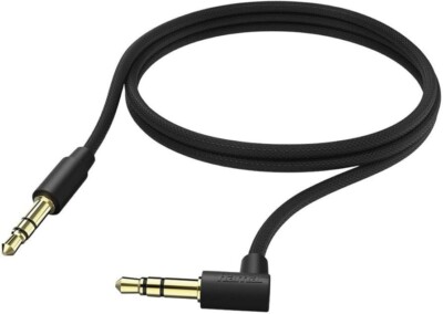 Hama AUX Kabel, Verbindungskabel, 3,5-mm-Klinken-Stecker, 1,0m, Schwarz 00173872