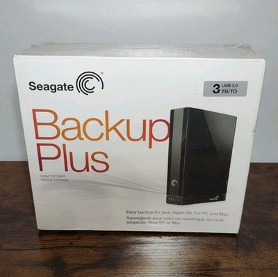 Seagate Backup Plus 3TB Desktop External HDD USB 3.0 STCA3000101 - New Sealed
