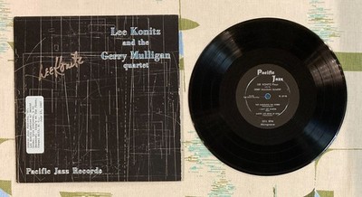 Lee Konitz and The Gerry Mulligan Quartet 10'' LP 1954 Autographed VG/VG+