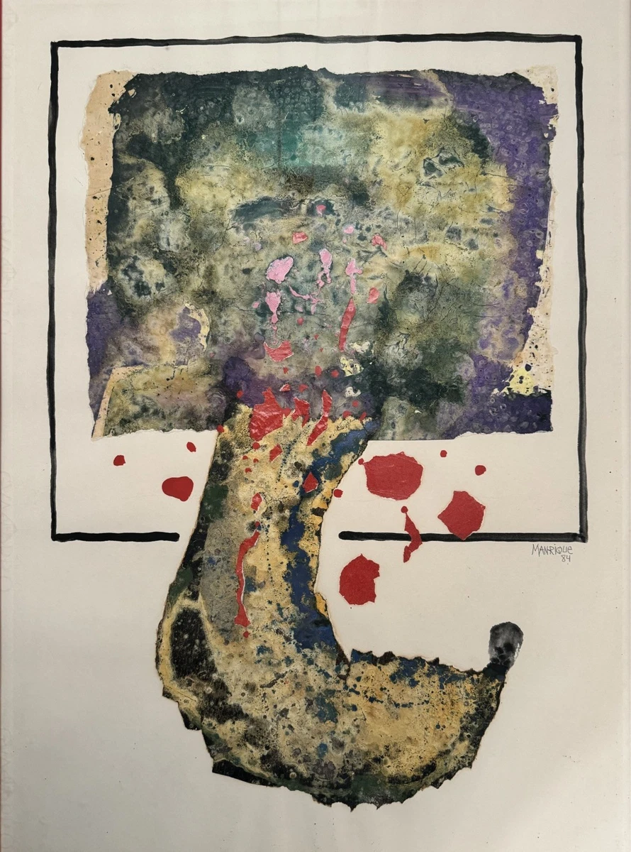 Cesar Manrique 1984. Vulcanologia - Lanzarote. Original. Certificada.