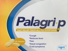 PALAGRIP ( 100 PILS ) Fast Relief From All Flu Symptoms Exp 01/2028