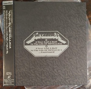 MetallicA - A Year And A Half In Life 1992 Japan 3 x Laser Disc Boxset