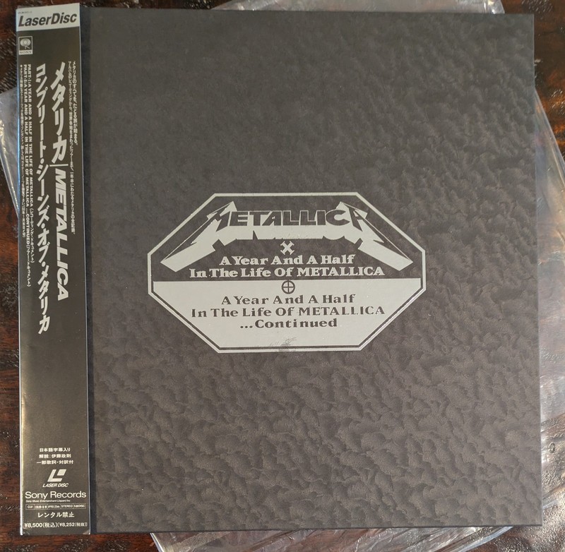 MetallicA - A Year And A Half In Life 1992 Japan 3 x Laser Disc Boxset