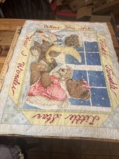 Baby Toddler Quilt Nursery Rhyme Twinkle Twinkle Little Star Handmade 42 X 31
