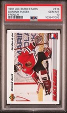 Dominik Hasek 1991 Upper Deck French Euro-Stars #E14 PSA 10 Rare Card HOF Legend