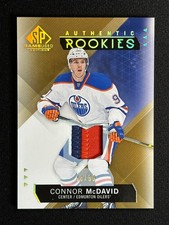 #197 Connor McDavid /99 Authentic Rookies Patch Gold 2015-16 SP Game Used RC