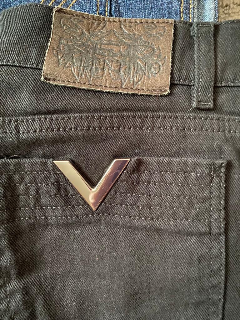 New R.E.D Valentino Straight Leg Button Fly Black Jeans 28 27 26 PRICED TO SELL