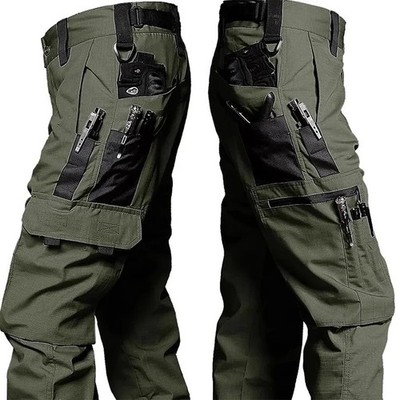 Taktische Arbeitshose Herren Outdoor Cargo Hose wasserdicht Multi-Taschen