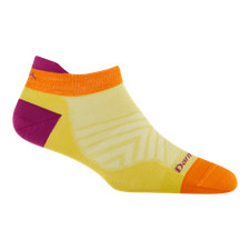 USA DARN TOUGH 1043 Citrus Women's Run No Show Tab Ultra-Light Running Sock NEW