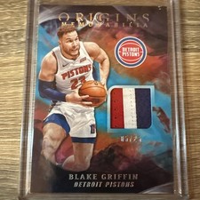 19-20 Origins Memorabilia Blake Griffin 3 Color Patch /25 #OM-BGR Pistons