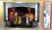 2007 UD Premier 10/25 Durant GOLD GREEN ROOKIE RARE PATCHES DUAL SILVER PSA 7