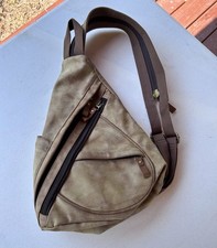 KL928 PU Leather Sling Bag - Small Crossbody Backpack