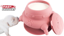 Newborn Puppy and Kitten Feeder, Milk Feeding Bowl   4-Nipple Design for Easy Nu