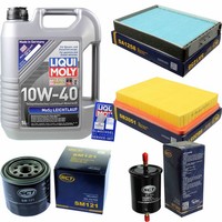 Inspektionskit Filter Liqui Moly ÖL 5L 10W-40 FüR Hyundai Trajet FO 2.7 V6 2.0