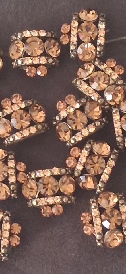 Cuentas ámbar brillante cristal estrás de colección para hacer joyas redondas facetadas 14 Foto 2 de 4