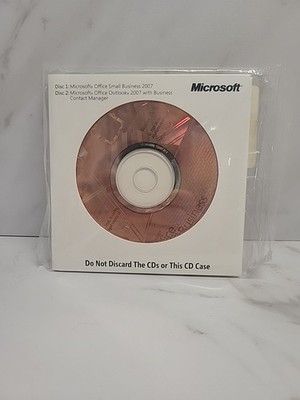 Microsoft Office Small Business 2007 OEM Dell Sealed 2-Disc Set COA