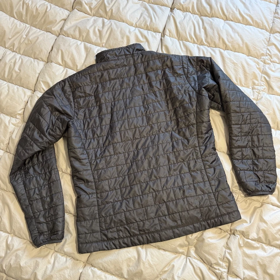 Patagonia Hombres Nano Puff, Cremallera Completa Ligera Chaqueta Aislante, Gris, Grande Foto 2 de 4