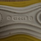 Crocs Women’s Ballet Flats Slip On Round Toe White/Yellow Logo Comfort W6 — photo 3