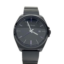 Paul Smith Quartz Watch Stainless Steel Black Analog 863-238 Used