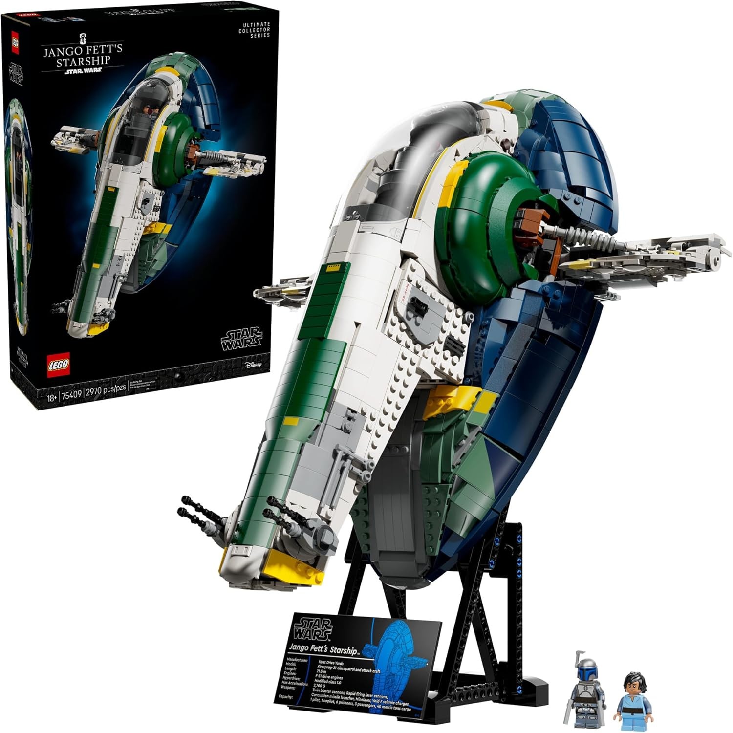 LEGO Star Wars Jango Fett’s Firespray-Class Starship 75409