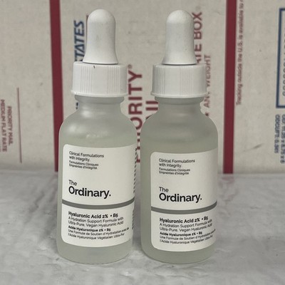 The Ordinary Hyaluronic Acid 2% + B5 Moisturizer 1 Oz, 2 PCs No Box